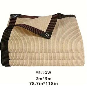 Beige and Brown Outdoor Tarp